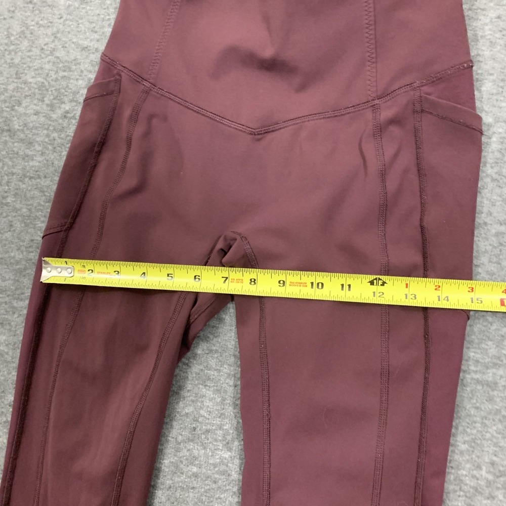 Lululmeon All The Right Places Crop Leggings Size 6 Redwood Rose 21" Inseam - Picture 7 of 16